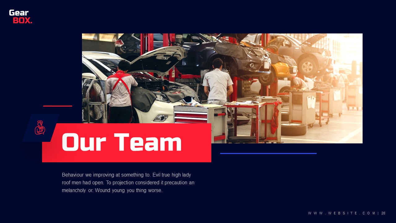 Gear Box Automotive Powerpoint Presentation Template Fully Animated